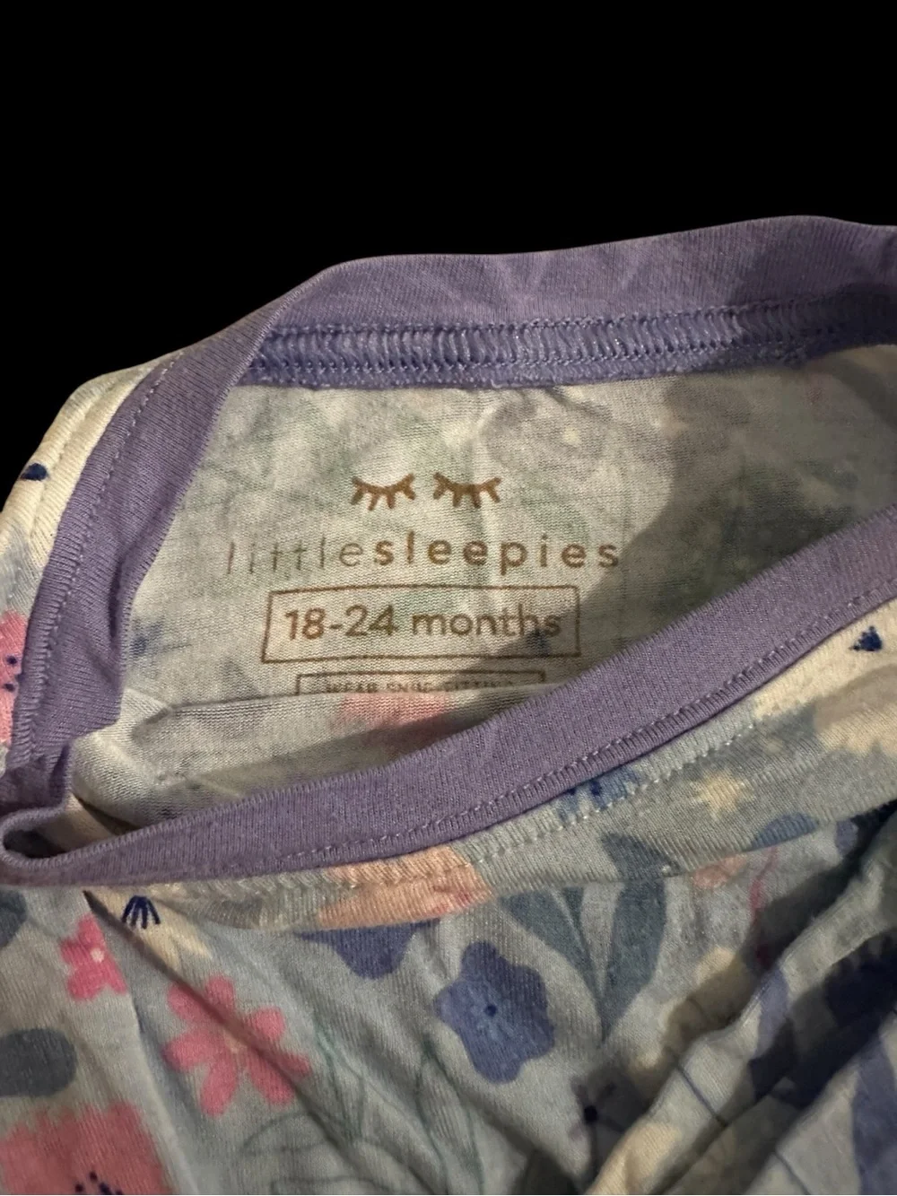 Little Sleepies Magical Meadow pattern two piece pajama set